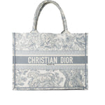 Christian Dior Tote Grey Dior Canvas Book Tote Small Toile De Jouy Grey -Knockoff
