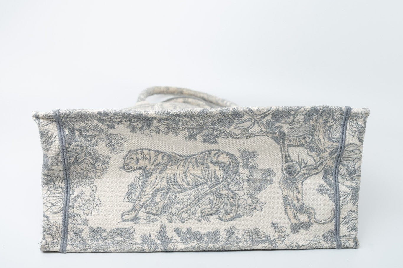 Christian Dior Tote Grey Dior Canvas Book Tote Small Toile De Jouy Grey -Knockoff
