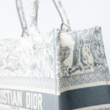 Christian Dior Tote Grey Dior Canvas Book Tote Small Toile De Jouy Grey -Knockoff
