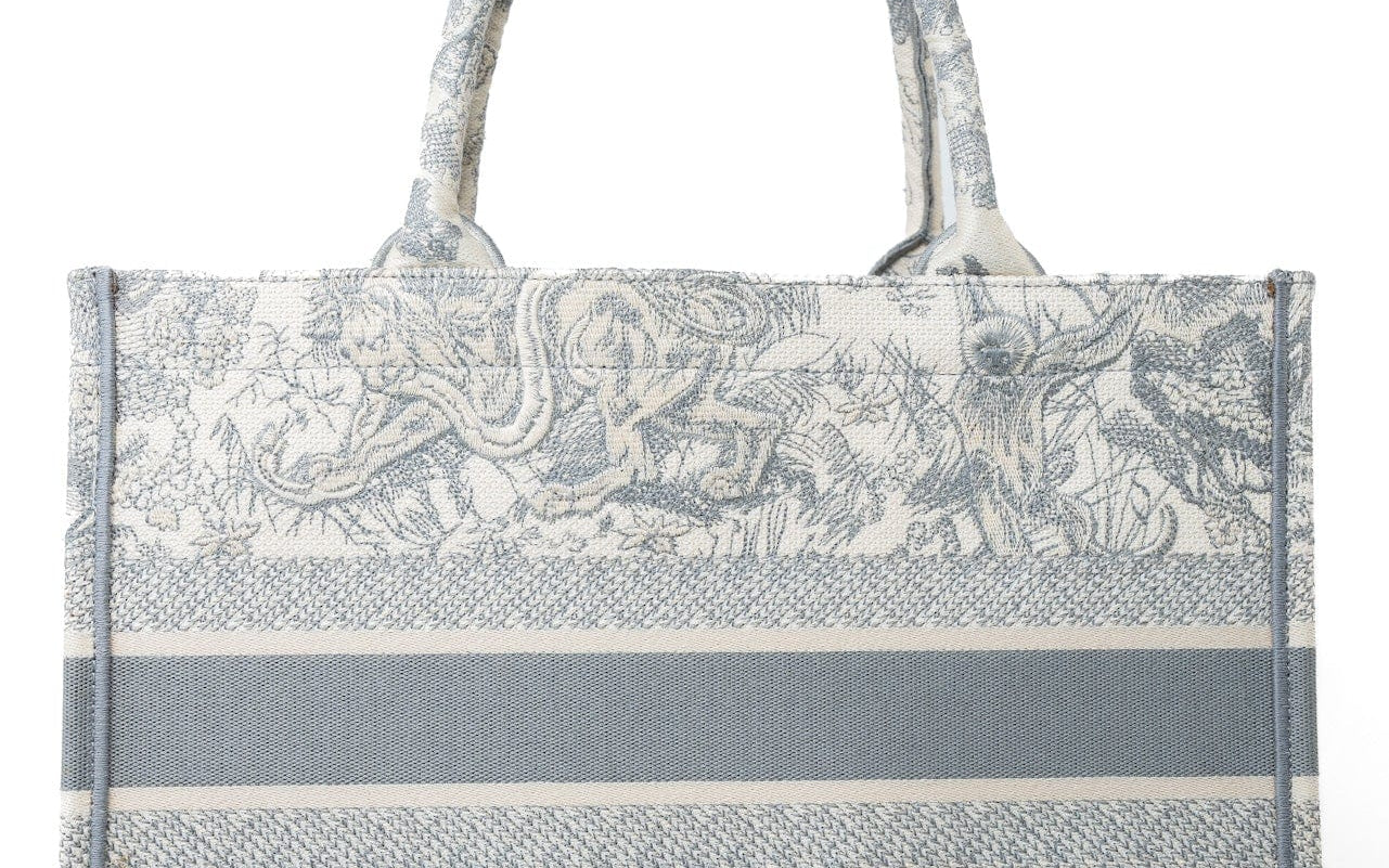 Christian Dior Tote Grey Dior Canvas Book Tote Small Toile De Jouy Grey -Knockoff
