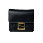 Fendi Handbag Fendi Fab Black Shoulder Bag Gold Hardware -Knockoff
