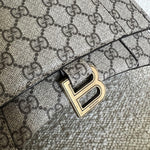 Gucci Handbag Gucci x Balenciaga The Hacker Project Small Hourglass Top Handle Bag Beige /Ebony -Knockoff
