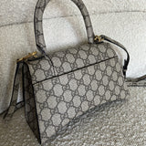 Gucci Handbag Gucci x Balenciaga The Hacker Project Small Hourglass Top Handle Bag Beige /Ebony -Knockoff
