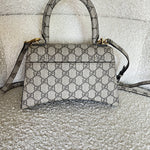 Gucci Handbag Gucci x Balenciaga The Hacker Project Small Hourglass Top Handle Bag Beige /Ebony -Knockoff
