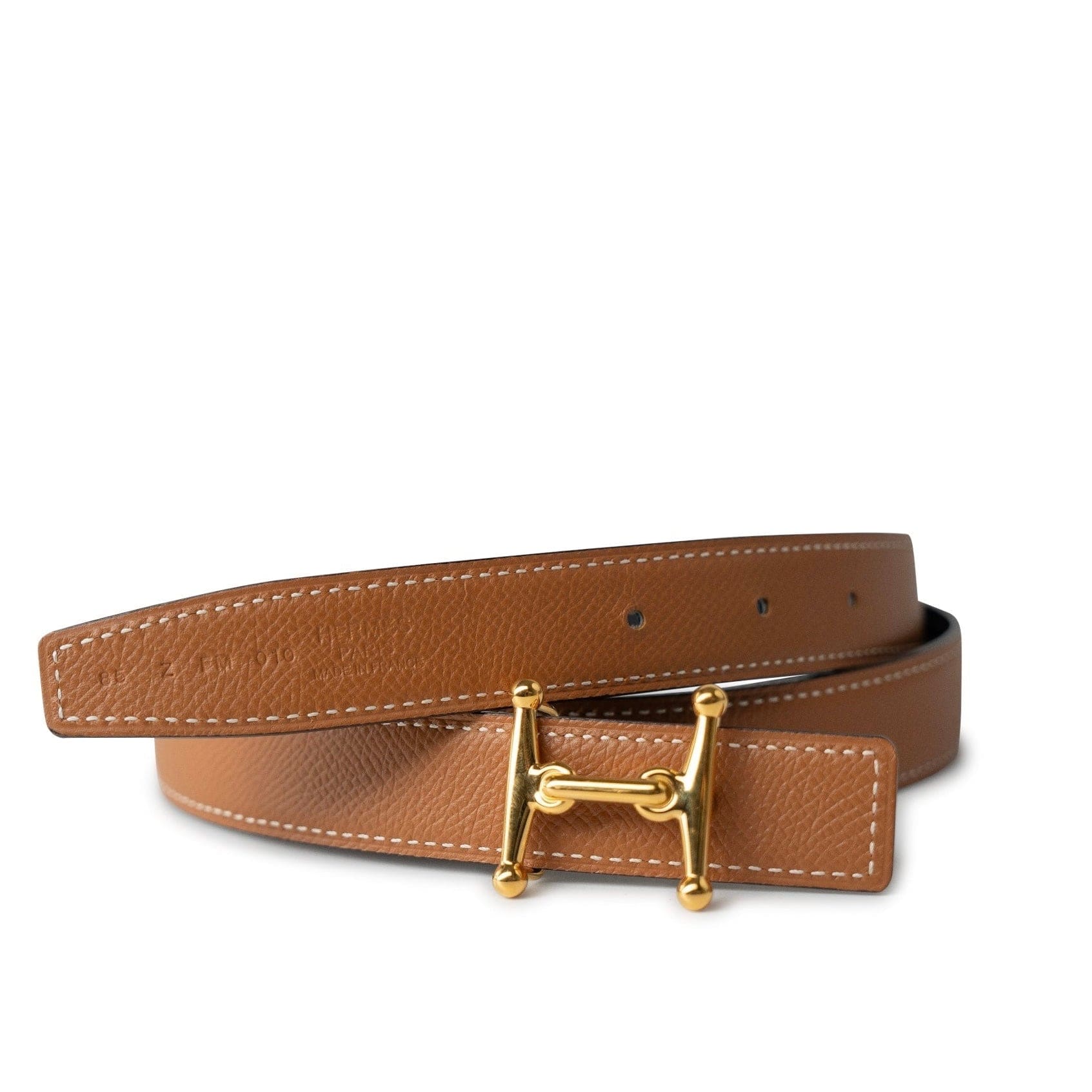 Hermes Belt Brown Hermes Black x Brown Reversible Belt Gold Hardware -Knockoff
