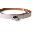 Hermes Belt Pink Epsom Kelly Belt Mauve Pale Palladium Hardware B Stamp -Knockoff
