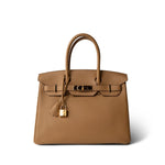 Hermes Birkin 30 Biscuit Togo Gold Plated U Stamp -Knockoff
