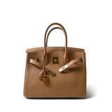 Hermes Birkin 30 Biscuit Togo Gold Plated U Stamp -Knockoff
