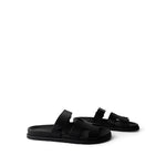 Hermes Black Chypre Sandals Black Calfskin 40.5 / 10.5 US -Knockoff
