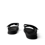 Hermes Black Chypre Sandals Black Calfskin 40.5 / 10.5 US -Knockoff
