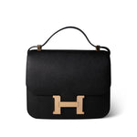 Hermes Black Constance 24 Black Epsom Rose Gold Plated C Stamp -Knockoff
