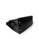 Hermes Black Kelly Sellier 32 Black Box Calfskin Gold Plated (U) Stamp -Knockoff
