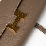 Hermes Clutch Hermès Etoupe Epsom Constance To Go Wallet 18cm Gold Hardware -Knockoff
