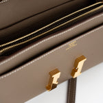 Hermes Clutch Hermès Etoupe Epsom Constance To Go Wallet 18cm Gold Hardware -Knockoff
