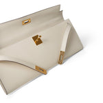 Hermes Clutch White Kelly Cut Clutch Nata Swift Gold Plated Z Stamp -Knockoff
