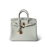 Hermes Handbag Birkin 25 Gris Neve Togo Leather Gold Hardware B Stamp -Knockoff
