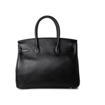 Hermes Handbag Birkin 30 Black Veau Epsom Leather Gold Plated N Stamp -Knockoff
