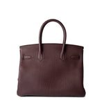 Hermes Handbag Birkin 30 Bordeaux Veau Togo Leather Gold Plated Hardware A Stamp -Knockoff
