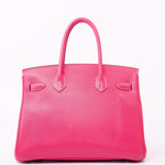 Hermes Handbag Birkin 30 (Candy Model) Rose Tyrien / Rubis Veau Epsom Leather Palladium Plated O Square Stamp -Knockoff
