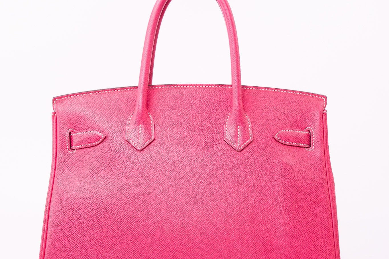 Hermes Handbag Birkin 30 (Candy Model) Rose Tyrien / Rubis Veau Epsom Leather Palladium Plated O Square Stamp -Knockoff
