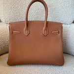 Hermes Handbag Birkin 30 Gold Veau Togo leather Gold plated 2022 U stamp -Knockoff
