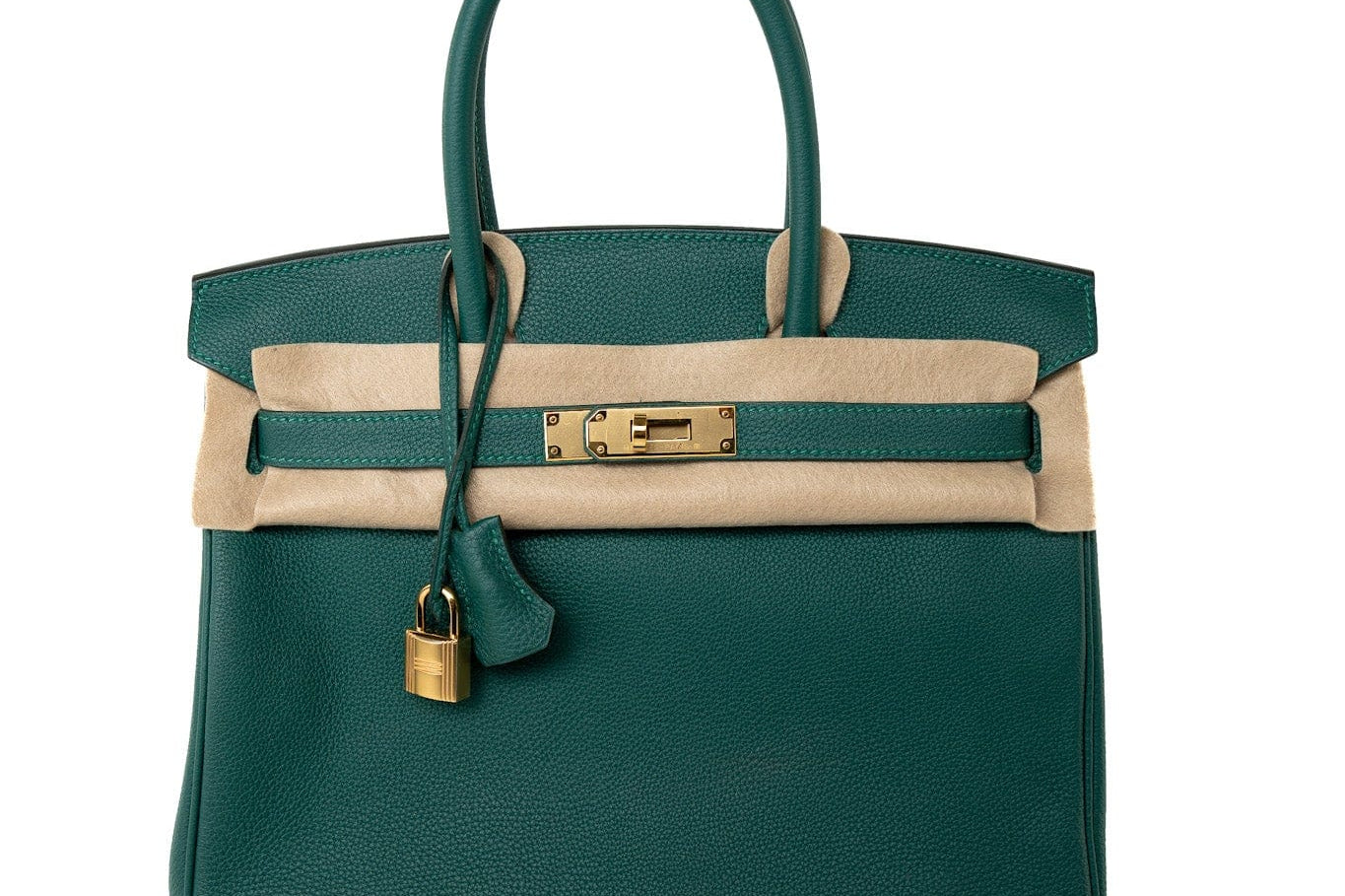 Hermes Handbag Birkin 30 Malachite Veau Togo Leather Gold Plated Hardware 2020 Y -Knockoff
