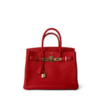 Hermes Handbag Birkin / Red Birkin 30 Rouge de Coeur Togo Gold Plated D Stamp -Knockoff
