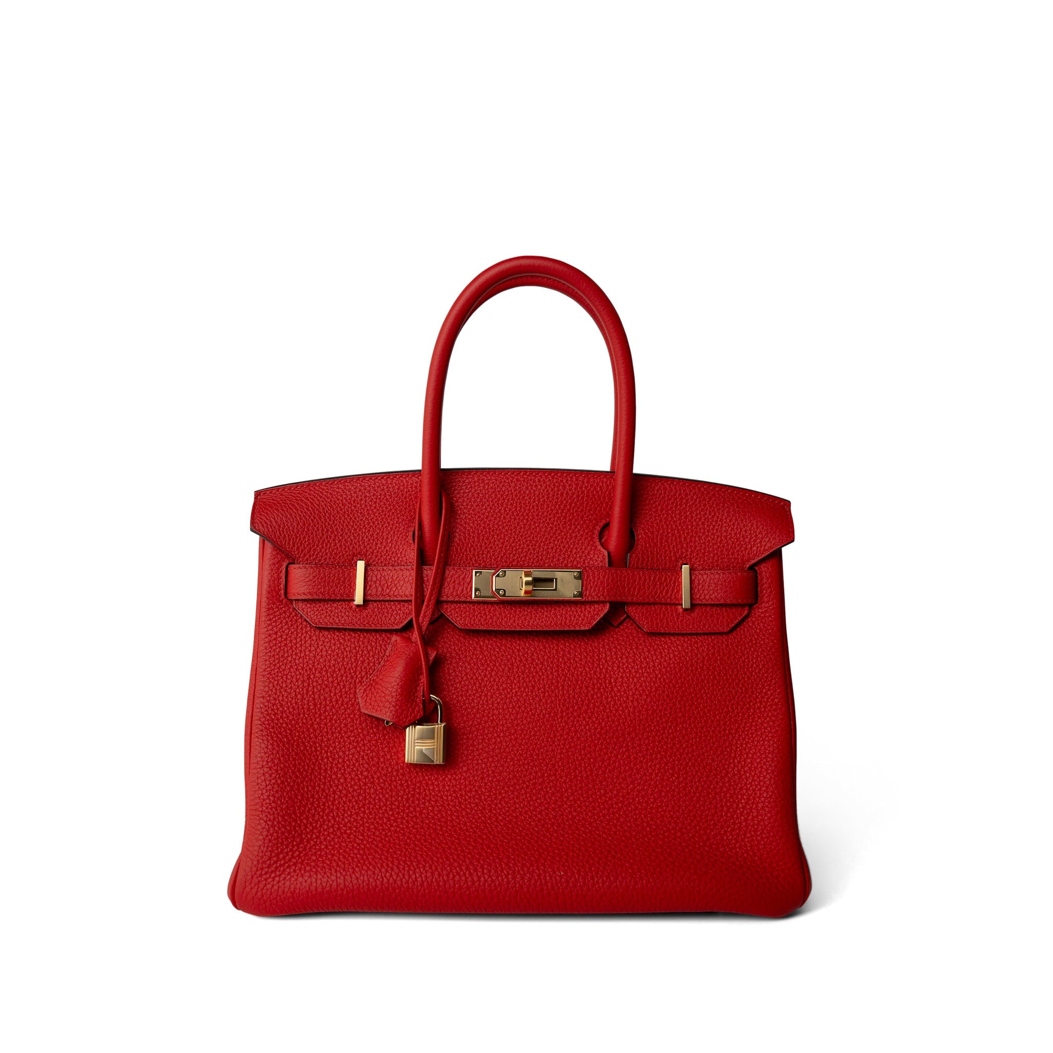 Hermes Handbag Birkin / Red Birkin 30 Rouge de Coeur Togo Gold Plated D Stamp -Knockoff
