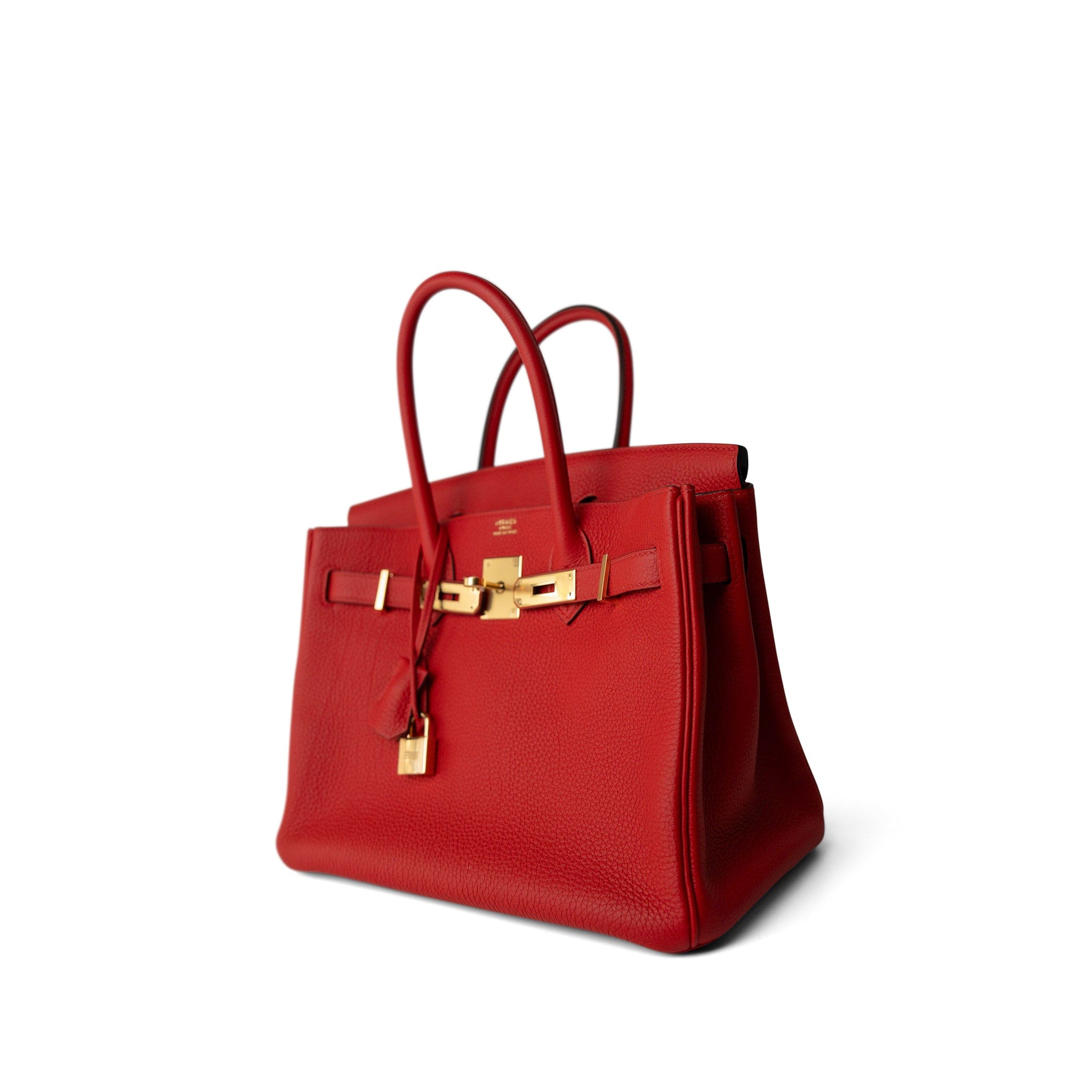 Hermes Handbag Birkin / Red Birkin 30 Rouge de Coeur Togo Gold Plated D Stamp -Knockoff
