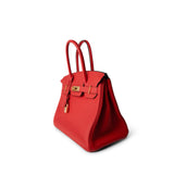 Hermes Handbag Birkin / Red Birkin 30 Rouge de Coeur Togo Gold Plated D Stamp -Knockoff
