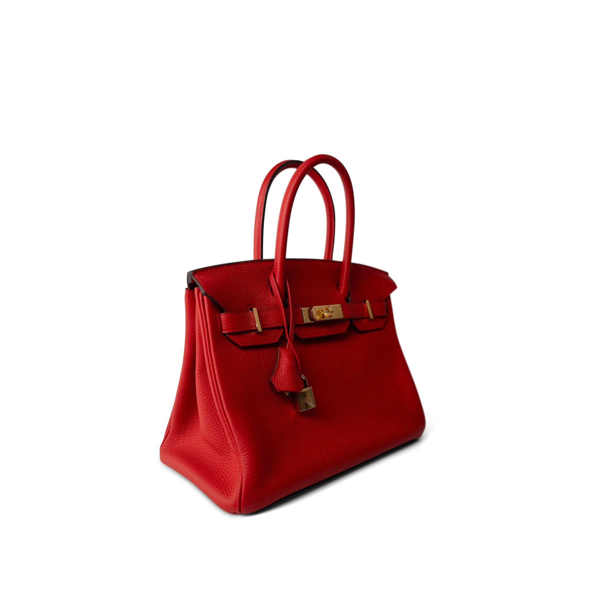 Hermes Handbag Birkin / Red Birkin 30 Rouge de Coeur Togo Gold Plated D Stamp -Knockoff
