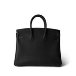 Hermes Handbag Black Birkin 25 Noir Black Veau Togo Leather Gold Hardware -Knockoff
