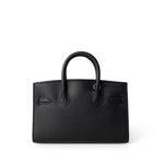 Hermes Handbag Black Birkin Sellier 15 Black Epsom Palladium Plated O Stamp -Knockoff
