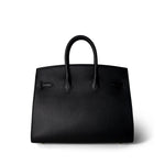 Hermes Handbag Black Birkin Sellier 25 Madame Gold Plated Y Stamp -Knockoff
