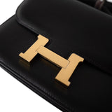 Hermes Handbag Black Constance 18 Black Box Calfskin Gold Plated A Stamp -Knockoff
