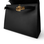 Hermes Handbag Black Kelly 28 Black Epsom Gold Plated B Stamp -Knockoff
