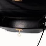 Hermes Handbag Black Kelly Sellier 28 Box Calfskin Gold Plated Hardware M Circle Stamp -Knockoff
