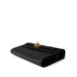 Hermes Handbag Black Kelly Wallet To Go Black Veau Epsom Gold Plated B Stamp -Knockoff
