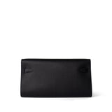 Hermes Handbag Black Kelly Wallet To Go Black Veau Epsom Gold Plated B Stamp -Knockoff
