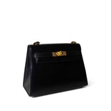 Hermes Handbag Black Mini Kelly Sellier 20 Black Box Calfskin Gold Plated P Circle Stamp -Knockoff
