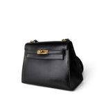 Hermes Handbag Black Mini Kelly Sellier 20 Black Box Calfskin Gold Plated P Circle Stamp -Knockoff
