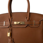 Hermes Handbag Brown Birkin 30 Gold Togo Gold Plated A Stamp -Knockoff
