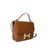 Hermes Handbag Brown Constance 23 Gold Veau Epsom Leather Gold Plated Hardware -Knockoff
