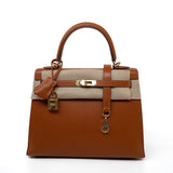 Hermes Handbag Brown Kelly 25 Pain d’Epice Chèvre Mysore Goatskin Gold Plated Hardware Y Stamp -Knockoff
