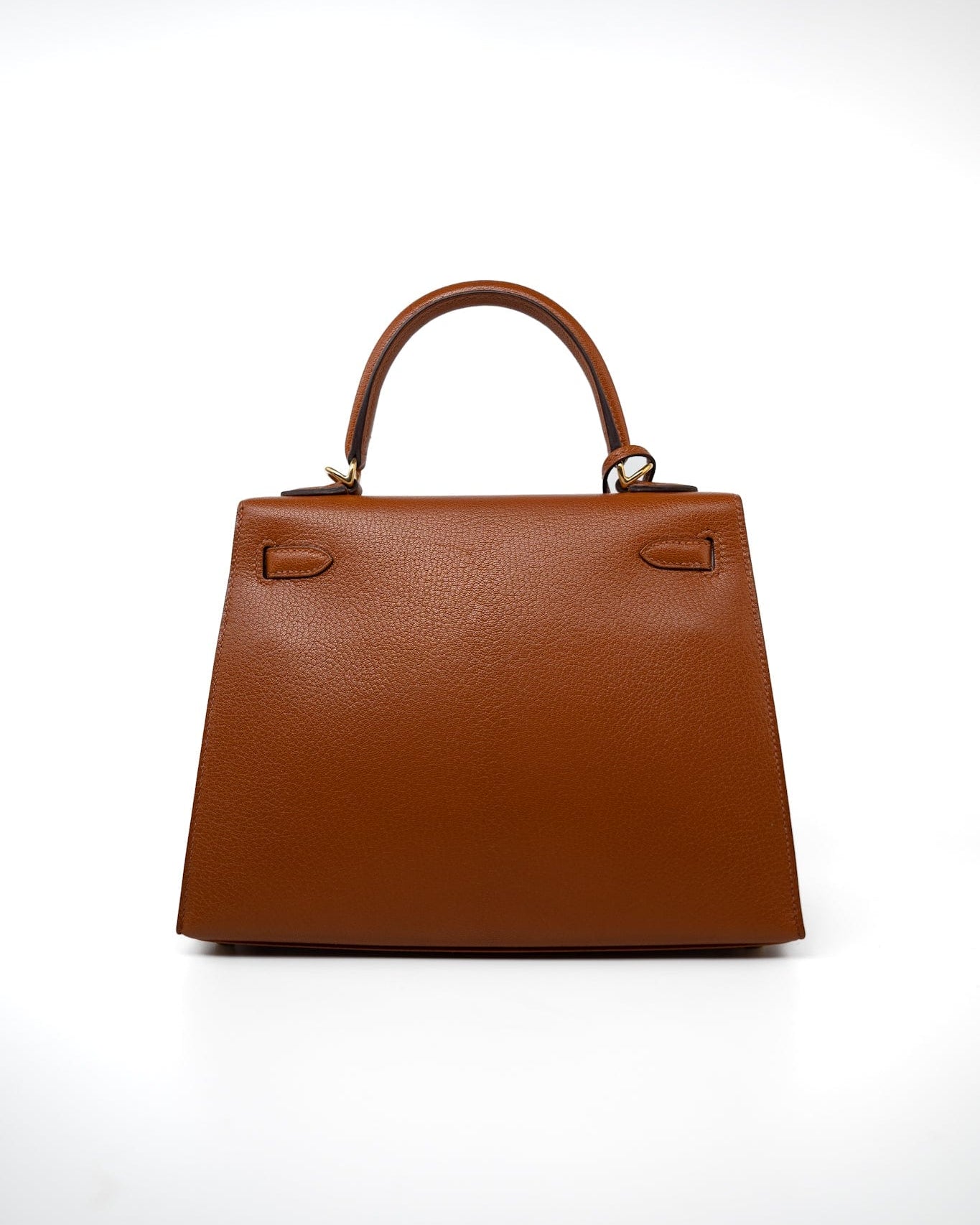 Hermes Handbag Brown Kelly 25 Pain d’Epice Chèvre Mysore Goatskin Gold Plated Hardware Y Stamp -Knockoff
