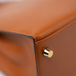 Hermes Handbag Brown Kelly 25 Pain d’Epice Chèvre Mysore Goatskin Gold Plated Hardware Y Stamp -Knockoff
