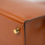 Hermes Handbag Brown Kelly 25 Pain d’Epice Chèvre Mysore Goatskin Gold Plated Hardware Y Stamp -Knockoff
