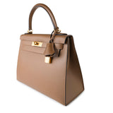 Hermes Handbag Brown Kelly Sellier 28 Alezan Veau Epsom Leather Gold Plated 2021 Z -Knockoff
