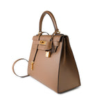 Hermes Handbag Brown Kelly Sellier 28 Alezan Veau Epsom Leather Gold Plated 2021 Z -Knockoff
