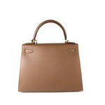 Hermes Handbag Brown Kelly Sellier 28 Alezan Veau Epsom Leather Gold Plated 2021 Z -Knockoff
